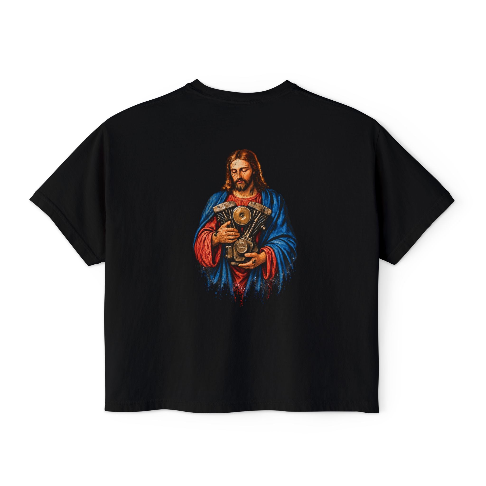Retro Jesus With Twin Graphic Tee