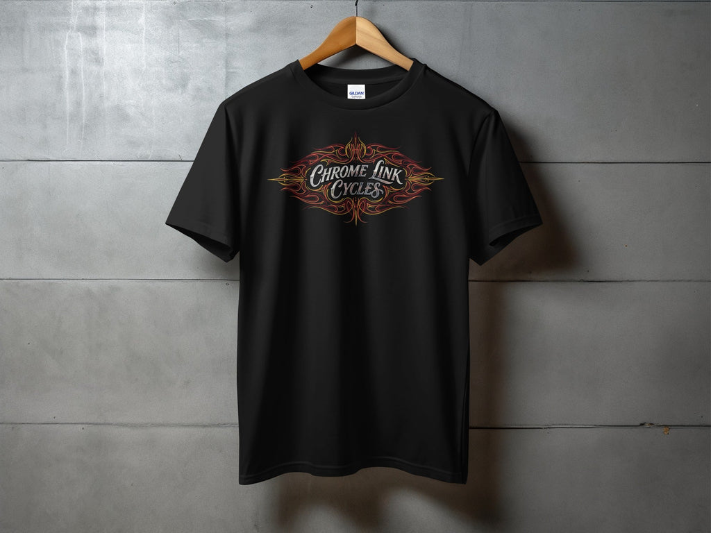 Classisc Pinstrip Tee - The Chrome Link Cycles