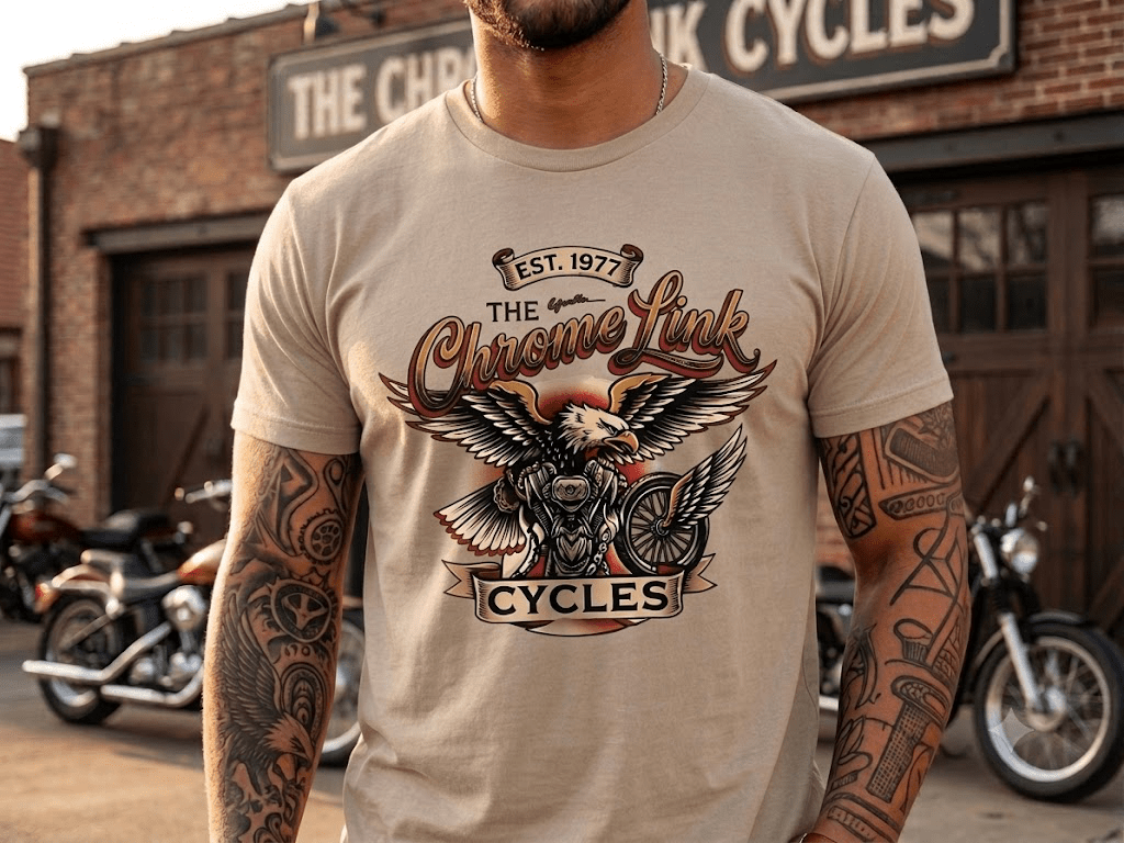 Freedom T-shirt - The Chrome Link Cycles