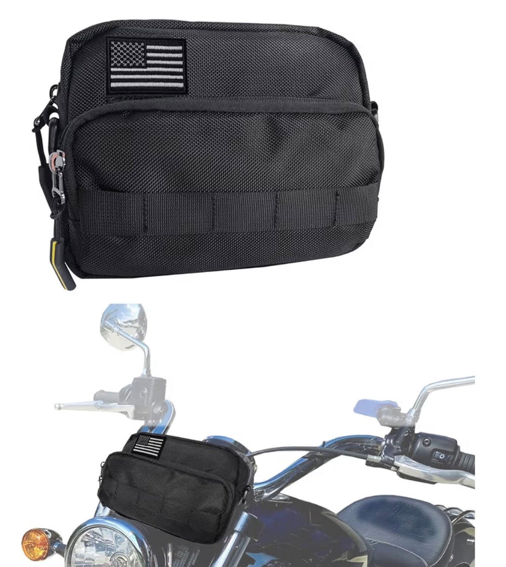 Handle Bar Bag Black - The Chrome Link Cycles