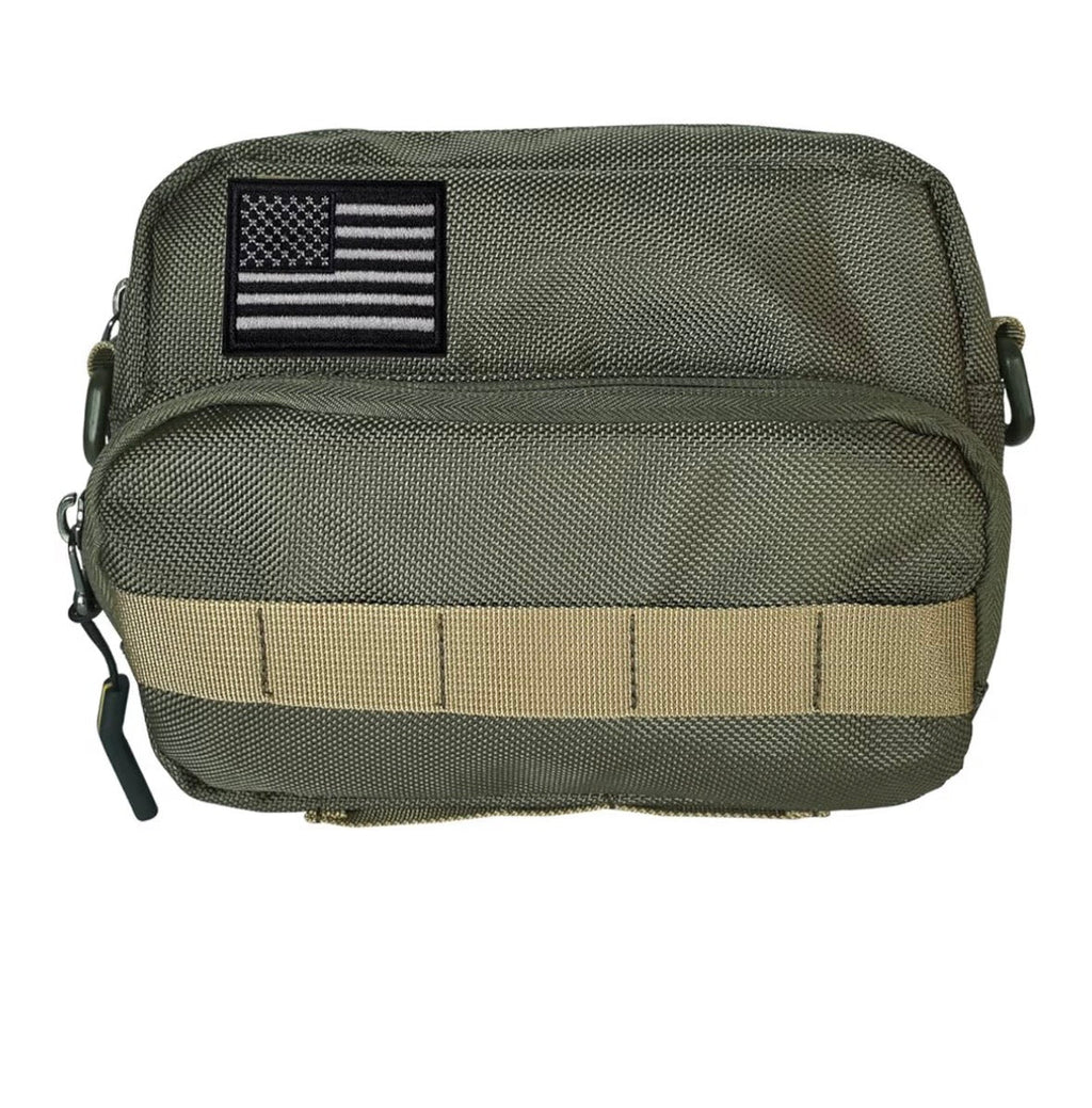 Handle Bar Bag OD Green - The Chrome Link Cycles