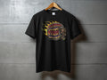 Helmet Flames Tee - The Chrome Link Cycles