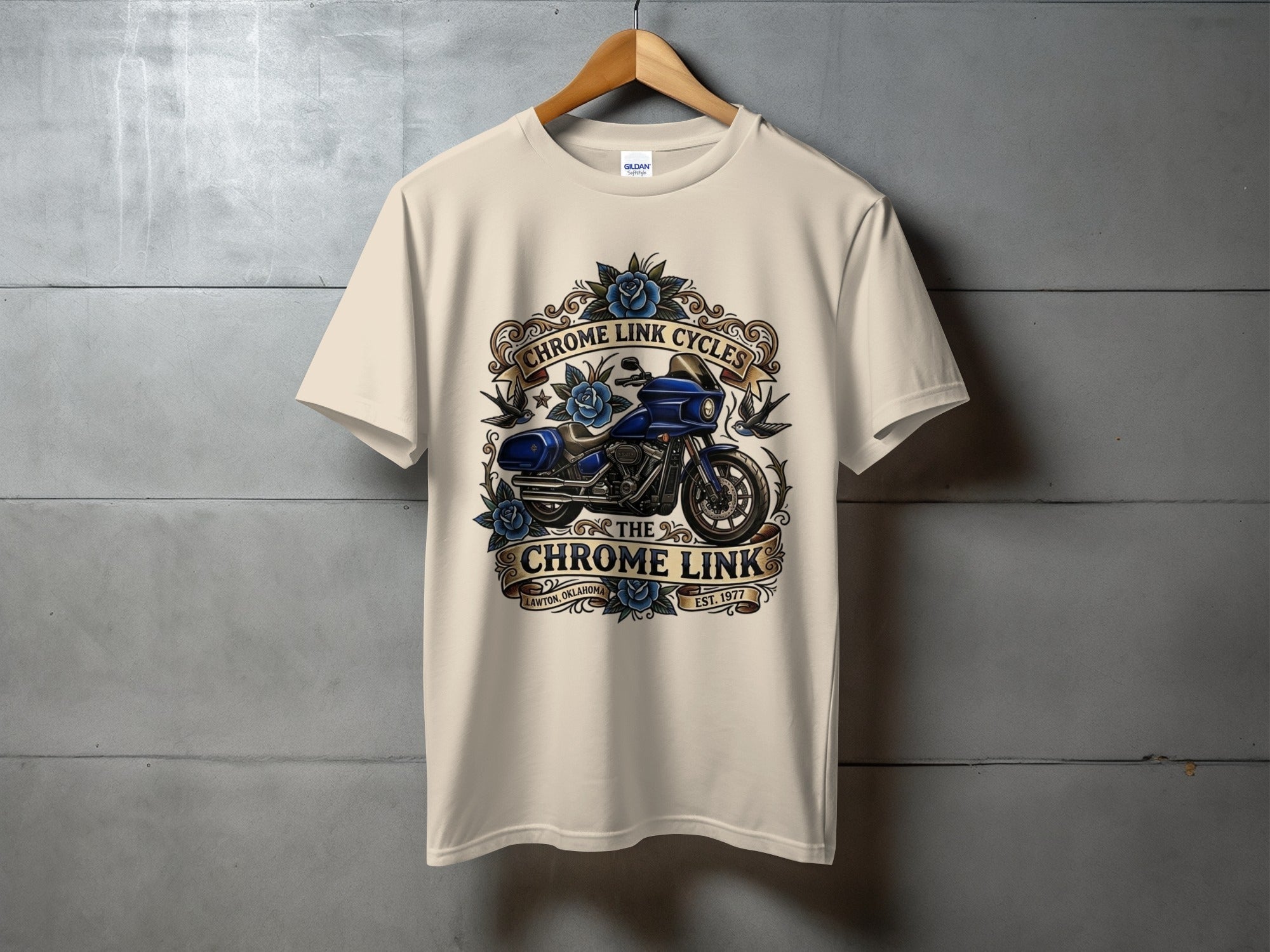 Low Rider ST Chrome Link Tee - The Chrome Link Cycles