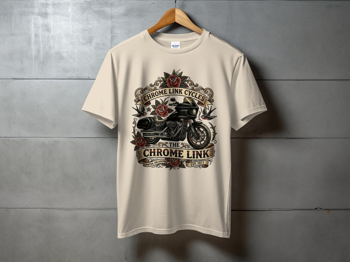 Low Rider ST Chrome Link Tee - The Chrome Link Cycles