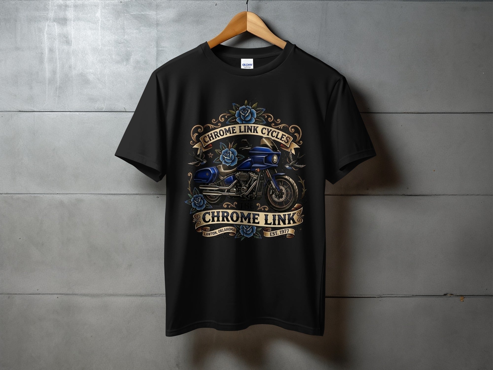 Low Rider ST Chrome Link Tee - The Chrome Link Cycles