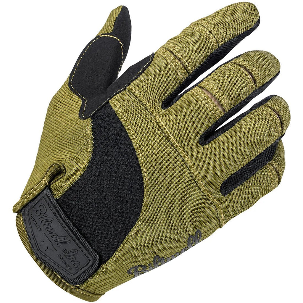 MOTO GLOVES - OLIVE/BLACK BILTWELL - The Chrome Link Cycles