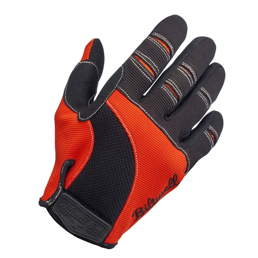 MOTO GLOVES - ORANGE/BLACK BILTWELL - The Chrome Link Cycles