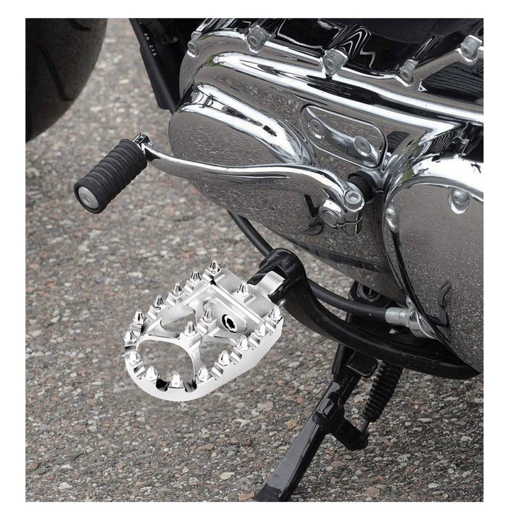MX Style Foot Pegs - The Chrome Link Cycles