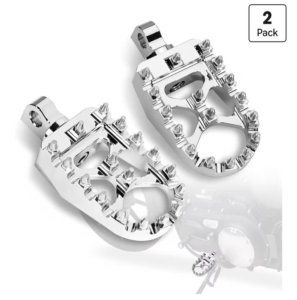 MX Style Foot Pegs - The Chrome Link Cycles