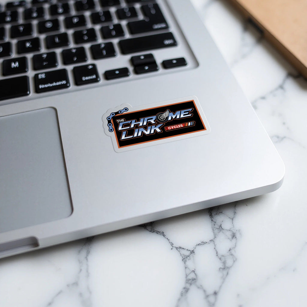 New Logo Sticker - The Chrome Link Cycles
