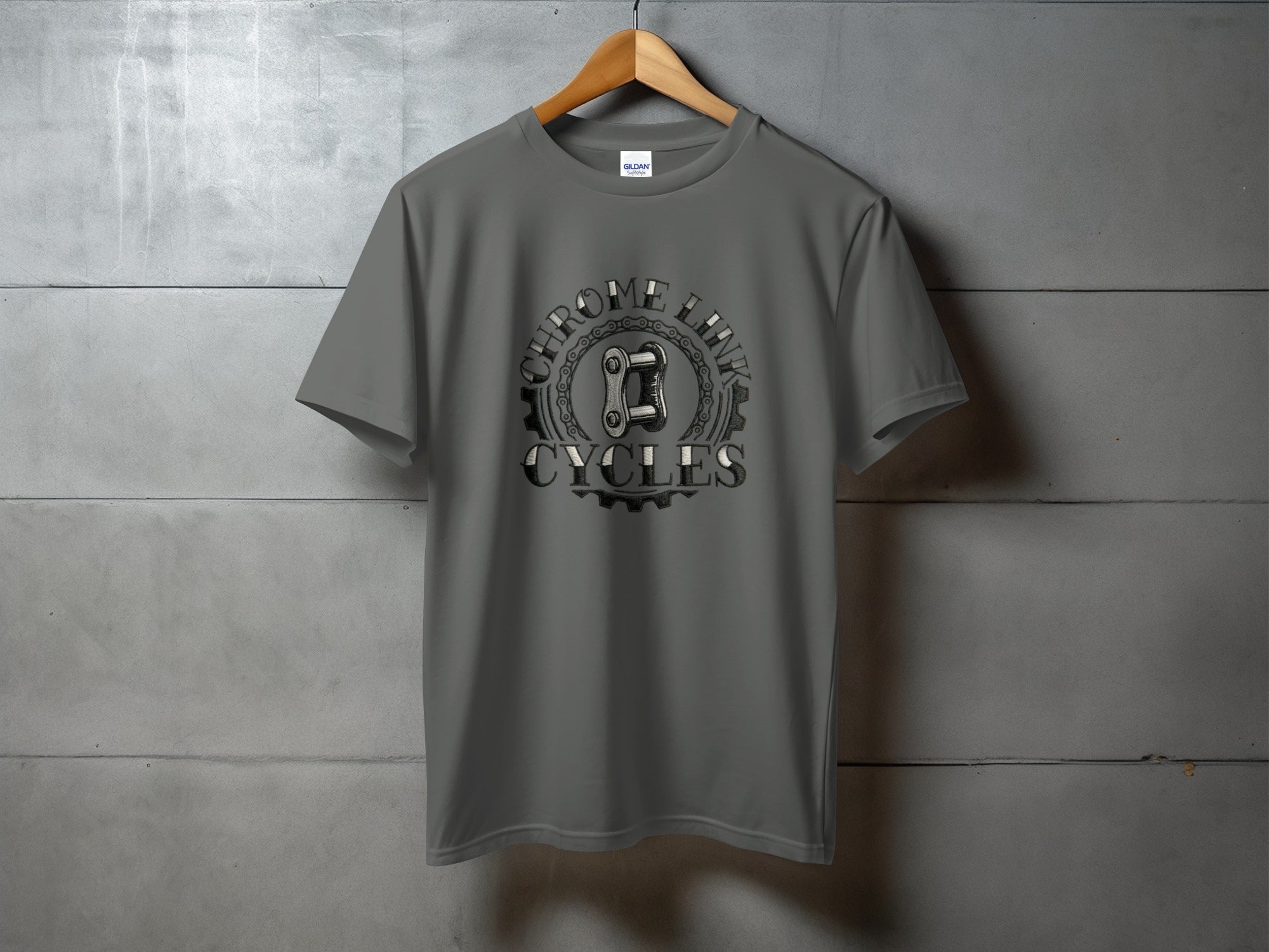 Traditional Chrome Link Tee - The Chrome Link Cycles