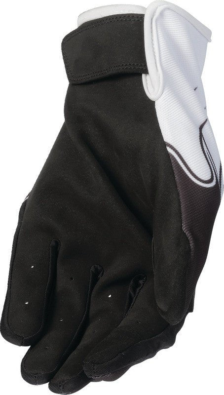 Z1R Flame White Gloves - The Chrome Link Cycles