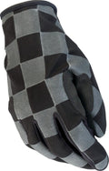 Z1R Reflective Checker Black Gloves - The Chrome Link Cycles